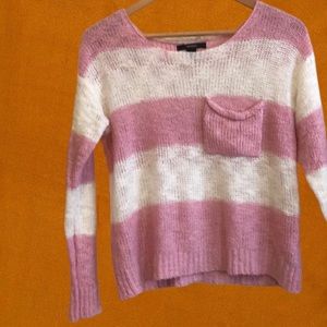 Pink Striped Sweater